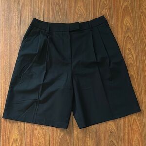 topshop black bermuda shorts